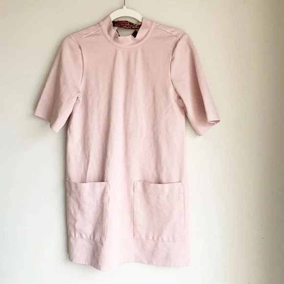 Free People Size S Pink Westhill Mini Shift Dress New! - Picture 4 of 8